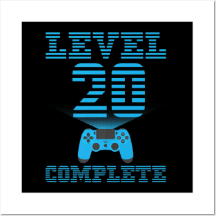 20th Birthday Video Gamer Twentieth Birthday Posters and Art